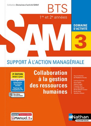Domaines D'activites Gpme : Domaine D'activite 3 : Collaboration A La Gestion Des Ressources Humaines : Bts Sam 1re Et 2e Annees (edition 2021) 