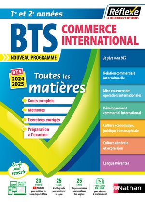 Toutes Les Matieres ; 1re/2e Annees, Bts Commerce International (edition 2023/2024) 