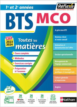 Reflexe Bts : Management Commercial Operationnel ; Toutes Les Matieres ; 1re Et 2e Annees (edition 2023/2024) 