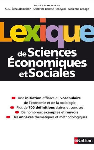 Lexique De Sciences Economiques Et Sociales 
