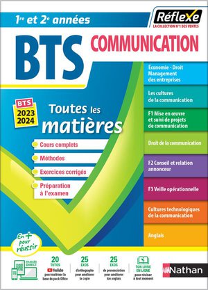 Memos Reflexes Tome 16 : Toutes Les Matieres ; Bts Communication ; 1re Et 2e Annees (edition 2023/2024) 