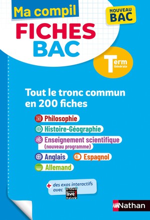 Ma Compil Fiches Bac : Toutes Les Matieres ; Terminale Generale (edition 2024/2025) 