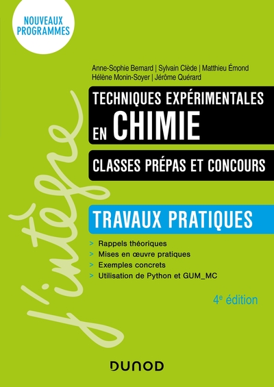 Techniques Experimentales En Chimie ; Classes Prepas Et Concours ; Travaux Pratiques (4e Edition) 