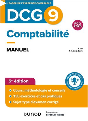 Dcg 9 : Comptabilite ; Manuel (edition 2024/2025) 