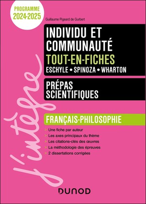 Individu Et Communaute ; Prepas Scientifiques ; Francais-philosophie ; Tout-en-fiches (edition 2024/2025) 