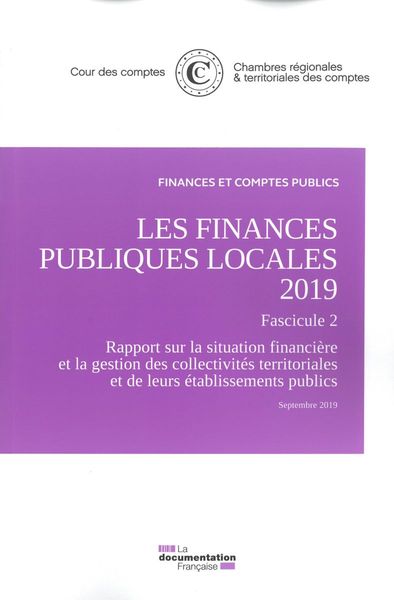 Les Finances Publiques Locales 2019 - Fascicule 2 