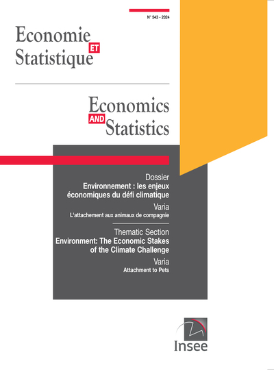 Economie Et Statistique/ Economics And Statistics - Economie Et Statistique / Economics And Statisti 