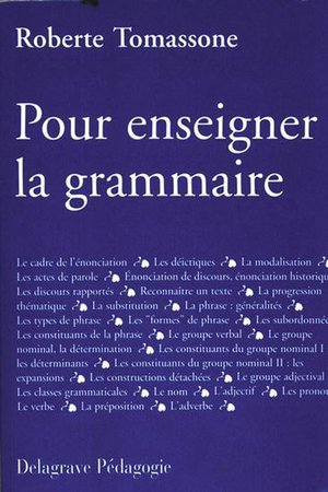 Pour Enseigner La Grammaire 