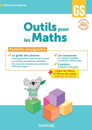 Outils Pour Les Maths : Outils Pour Les Maths Gs (2024) - Guide Pedagogique + Posters + Fiches Ressources 