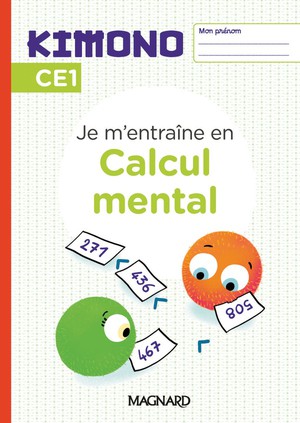 Kimono Ce1 : Cahier De Calcul Mental (2024) 