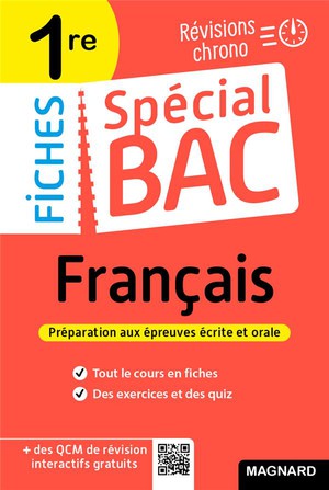 Fiches Special Bac : Francais ; 1re Bac 2022 ; Tout Le Programme En 53 Fiches, Memos, Schemas-bilans, Exercices Et Qcm 