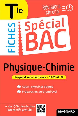 Fiches Special Bac : Physique-chimie ; Terminale Bac 2022 ; Tout Le Programme En 60 Fiches, Cours Ultra-visuel 