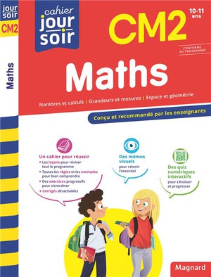 Cahier Du Jour / Cahier Du Soir : Maths ; Cm2 