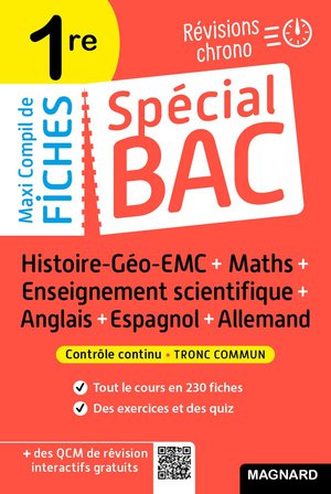Special Bac : Maxi Compil De Fiches Controle Continu : 1re ; Tout Le Programme En 225 Fiches (edition 2024) 