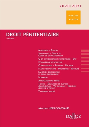 Droit Penitentiaire (edition 2020/2021) 