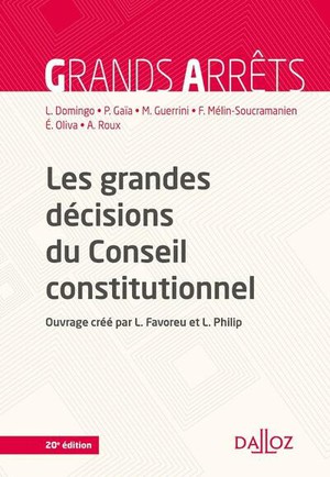 Les Grandes Decisions Du Conseil Constitutionnel (20e Edition) 