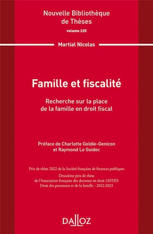 Famille Et Fiscalite Tome.225 