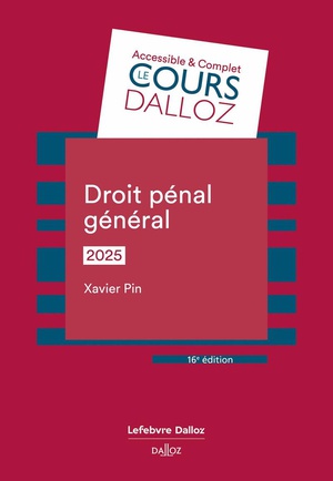 Droit Penal General (edition 2025) 