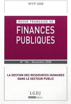 La Gestion Des Ressources Humaines Dans Le Secteur Public (edition 2008) 
