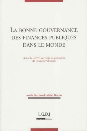 La Bonne Gouvernance Des Finances Publiques 