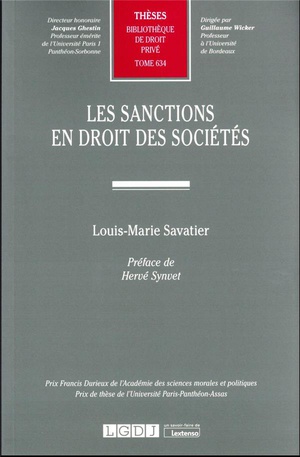 Les Sanctions En Droit Des Societes 