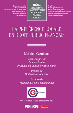 La Preference Locale En Droit Public Francais 