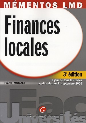 Finances Locales (3e Edition) 