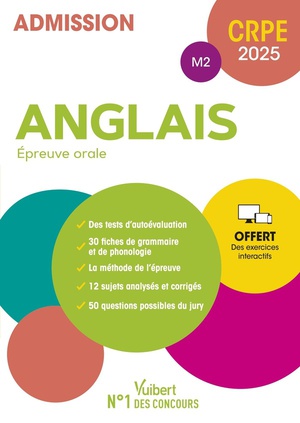 Manuel Crpe : Anglais : Epreuve Orale (m2) ; Manuel + Exercices Interactifs (edition 2025) 