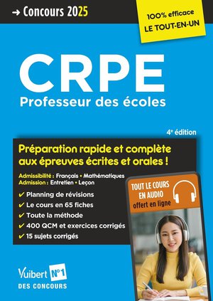 Crpe 2025 - Preparation Rapide Et Complete Aux Epreuves Ecrites Et Orales (m2) : Francais, Mathematiques, Lecon, Entretien 