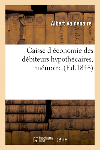 Caisse D'economie Des Debiteurs Hypothecaires, Memoire - Adresse A M. Le Ministre De L'agriculture E 