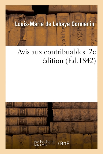 Avis Aux Contribuables. 2e Edition 