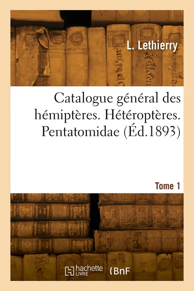 Catalogue General Des Hemipteres. Heteropteres. Tome 1. Pentatomidae 