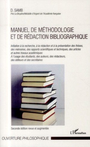 Manuel De Methodologie Et De Redaction Bibliographique 