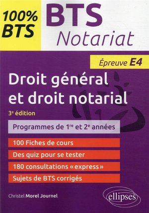 Bts Notariat : Epreuve De Droit General Et Droit Notarial (e4/u4) 