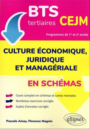 Bts Tertiaires - Cejm En Schemas : Culture Economique, Juridique Et Manageriale 