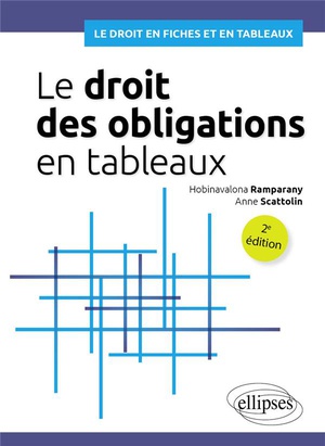 Le Droit Des Obligations En Tableaux : Contrat, Quasi-contrat Et Responsabilite (2e Edition) 