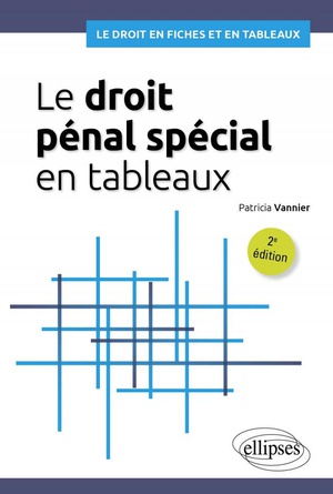 Le Droit Penal Special En Tableaux : A Jour Au 15 Mars 2024 (2e Edition) 