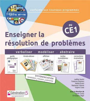 M@ths En-vie - Enseigner La Resolution De Problemes Au Ce1 (classeur + 1 Jeu De 5 Livrets) 