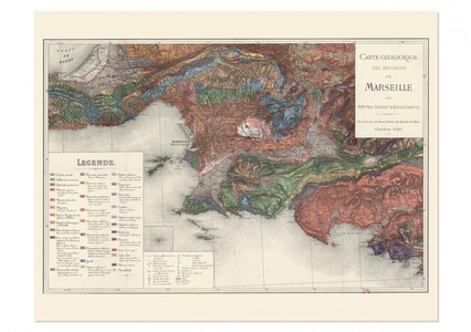 Carte Geologique Des Environs De Marseille 