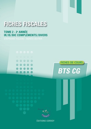 Fiches Fiscales Tome 2 ; Bts Cg, 2e Annee (edition 2024) 