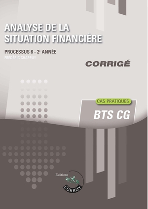 Processus 6 : Analyse De La Situation Financiere ; Bts Cg, 2e Annee ; Corrige (edition 2024) 