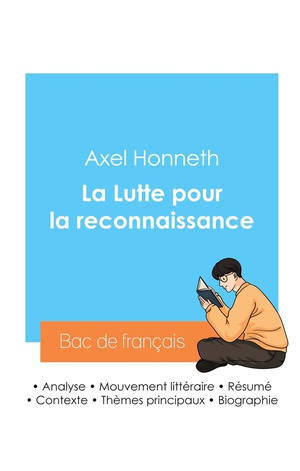 Reussir Son Bac De Philosophie 2024 : Analyse De La Lutte Pour La Reconnaissance De Axel Honneth 