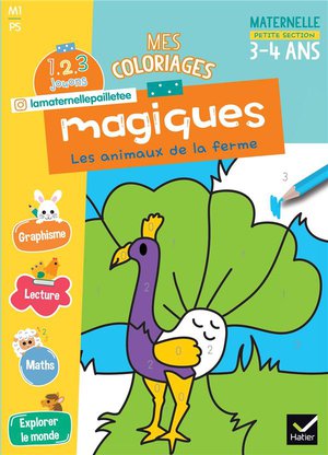 1, 2, 3 Jouons ! : Mes Coloriages Magiques ; Ps ; Les Animaux De La Ferme 