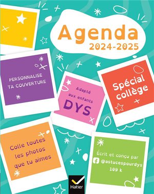 Agenda ; 6e, 5e ; Dys (edition 2024/2025) 