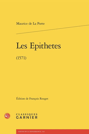 Les Epithetes (1571) 