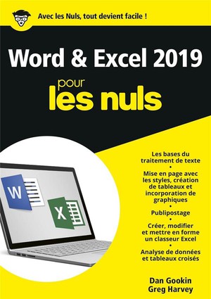 Word Et Excel Pour Les Nuls (edition 2019) 
