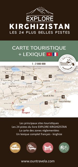 Kirghizistan Explore Carte Touristique & Lexique  