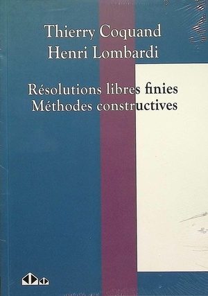 Resolutions Libres Finies : Methodes Constructives 