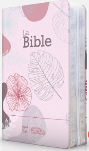 Bible Segond 21 Compacte : Couverture Souple Toilee Motif Feuilles, Avec Fermeture Eclair 