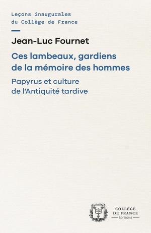 Ces Lambeaux, Gardiens De La Memoire Des Hommes : Papyrus Et Culture De L'antiquite Tardive 